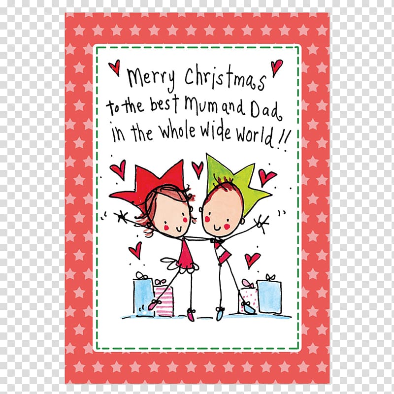Greeting & Note Cards Christmas Father Mother Mum & Dad, christmas transparent background PNG clipart