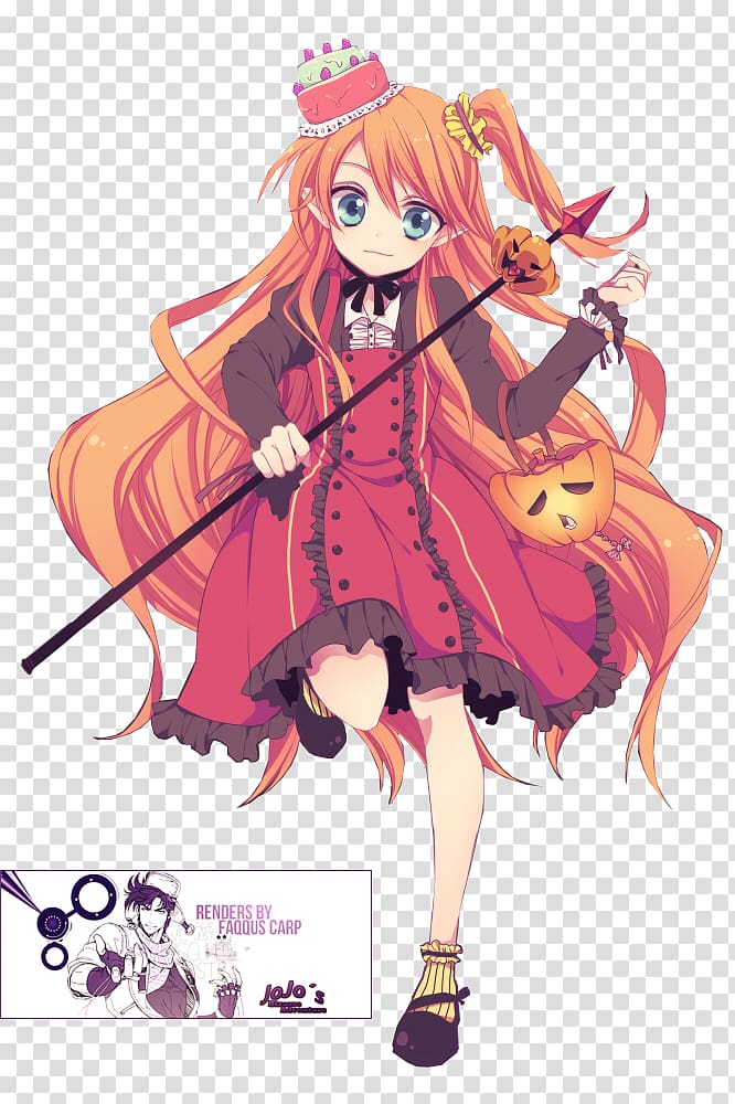 Anime Halloween Mangaka Lolicon, Anime transparent background PNG clipart