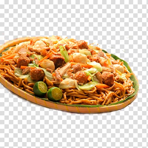 Lo mein Chow mein Pancit Chinese noodles Fried noodles, restaurant food item transparent background PNG clipart