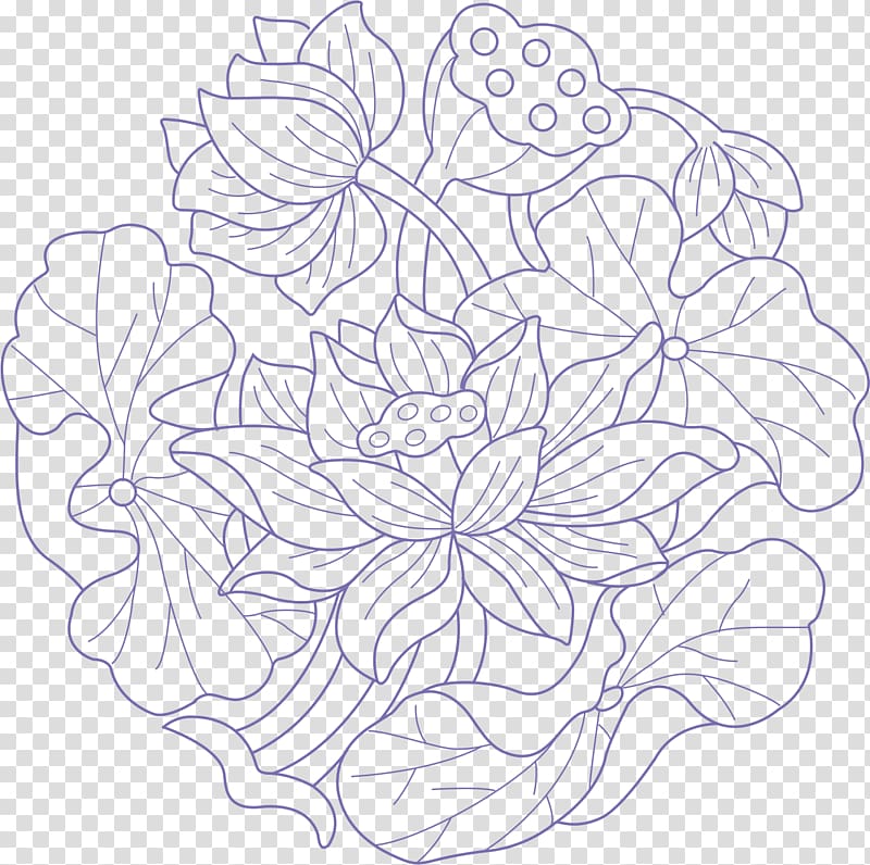 petaled flowers illustration, Adobe Illustrator Pattern, Lotus pattern transparent background PNG clipart