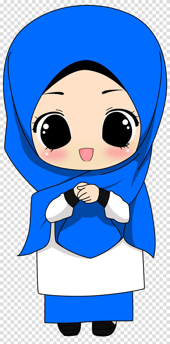 woman with blue headdress illustration, Islam Muslim Hijab Qur\'an, muslim boy transparent background PNG clipart