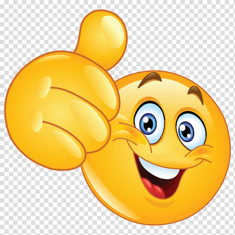 Smiley Emoticon Thumb signal Emoji , dank transparent background PNG clipart