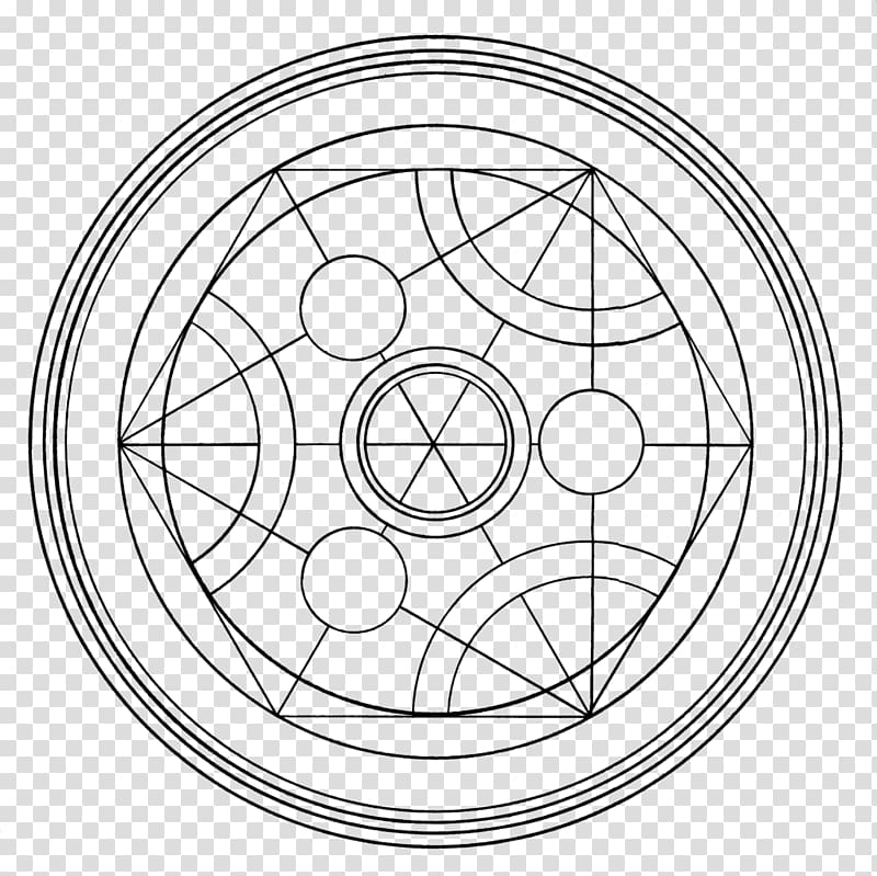 Circle Edward Elric Amestris Nuclear transmutation Fullmetal Alchemist, circle transparent background PNG clipart