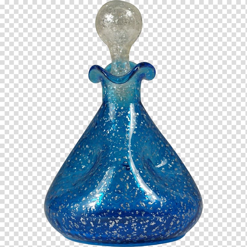 Glass bottle Cobalt blue Turquoise Vase Artifact, PARFUME transparent background PNG clipart