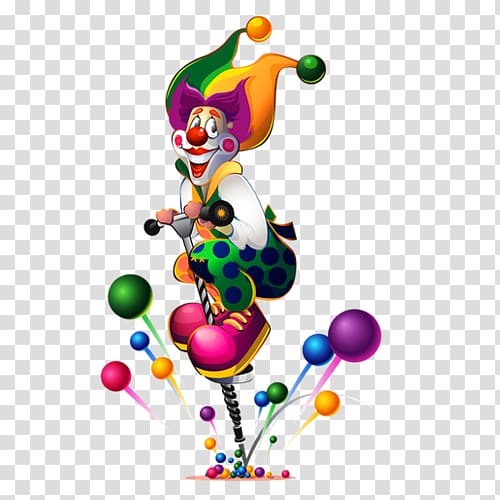 Clown Birthday , funny clown transparent background PNG clipart