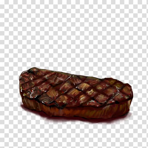 Strip steak Meat Beefsteak Barbecue Ladyfinger, grilled meat transparent background PNG clipart