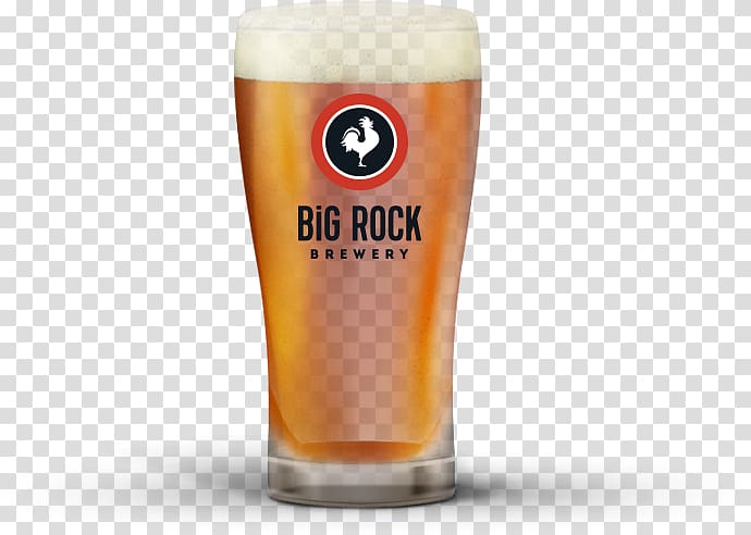 Wheat beer Big Rock Brewery Ale Pint glass, German Beer transparent background PNG clipart