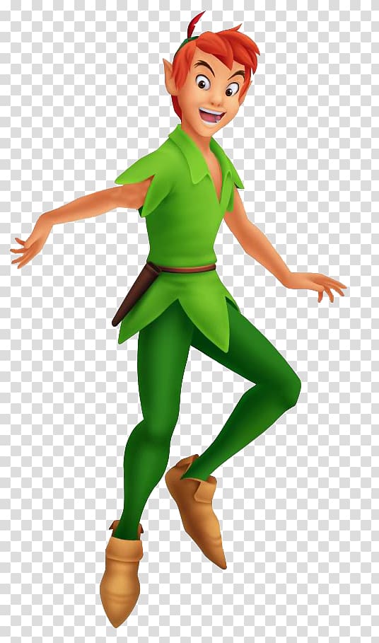 Kingdom Hearts II Kingdom Hearts Birth by Sleep Kingdom Hearts: Chain of Memories Peter Pan Tinker Bell, Character transparent background PNG clipart