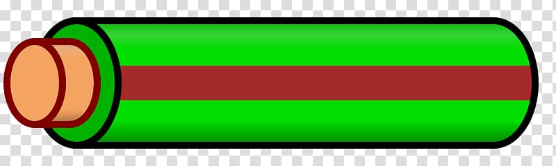 Electrical Wires & Cable Green Electrical cable Red, brown stripes transparent background PNG clipart