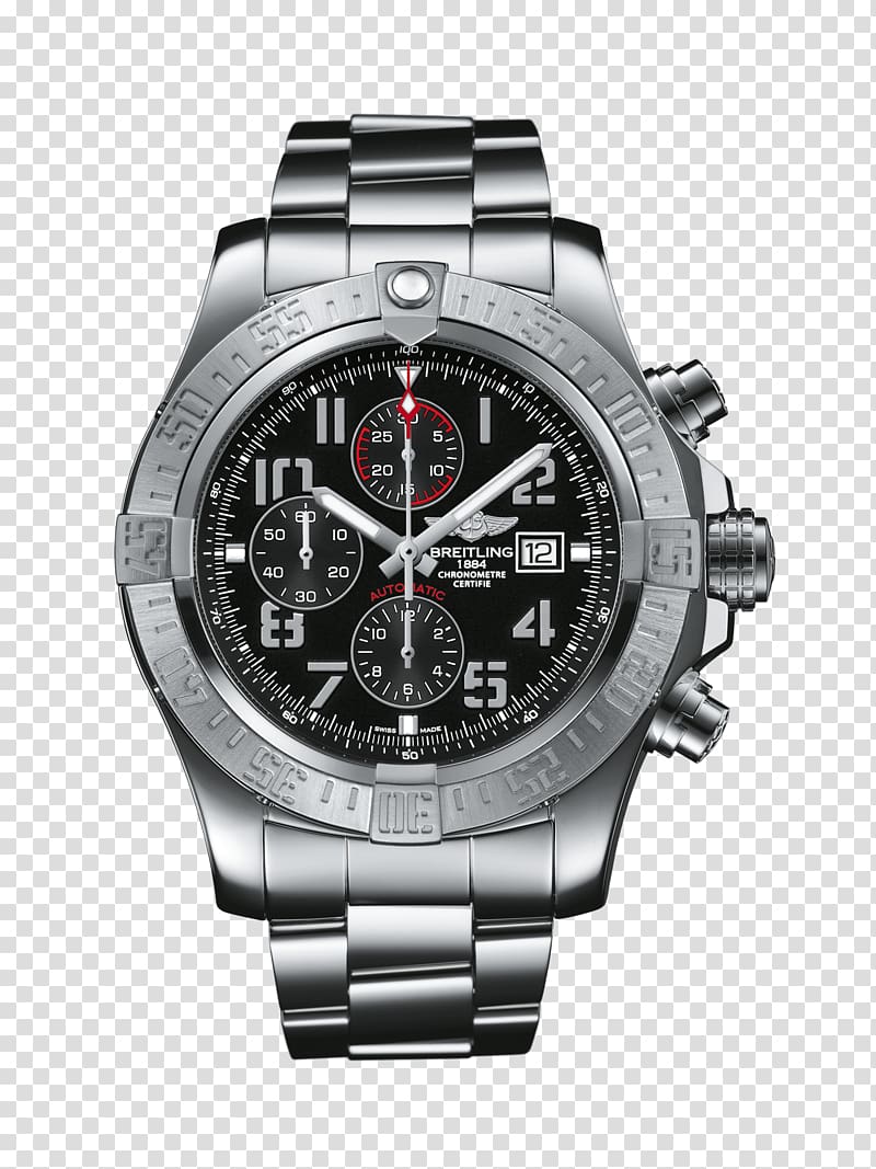 Breitling SA Watch Rolex Breitling Super Avenger Breitling Avenger Blackbird, watch transparent background PNG clipart