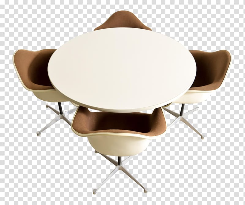 Eames Aluminum Group Table Herman Miller Charles and Ray Eames Chair, table transparent background PNG clipart