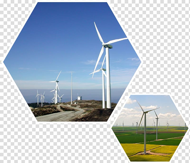 Wind farm Wind turbine Wind power Windmill, power station transparent background PNG clipart