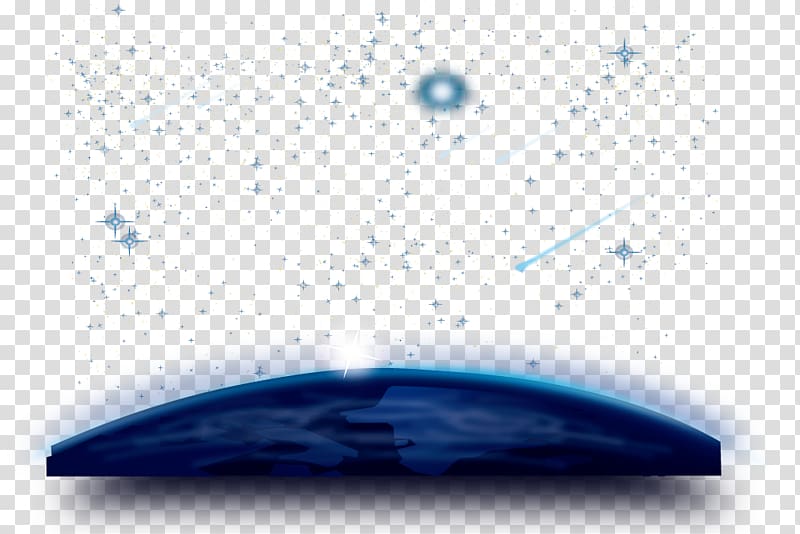 Blue Light, Cartoon Blue Star transparent background PNG clipart