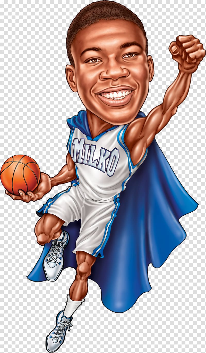 Giannis Antetokounmpo Milwaukee Bucks Cartoon Drawing, others transparent background PNG clipart