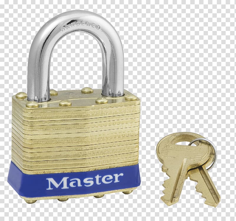 Master Lock Padlock Key Combination lock, Pin Tumbler Lock transparent background PNG clipart