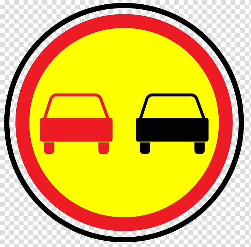 Prohibitory traffic sign Vehicle Overtaking Car, traffic signs transparent background PNG clipart
