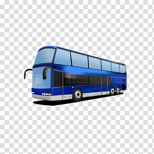 blue double deck bus illustration, Double-decker bus Tour bus service School bus, bus transparent background PNG clipart
