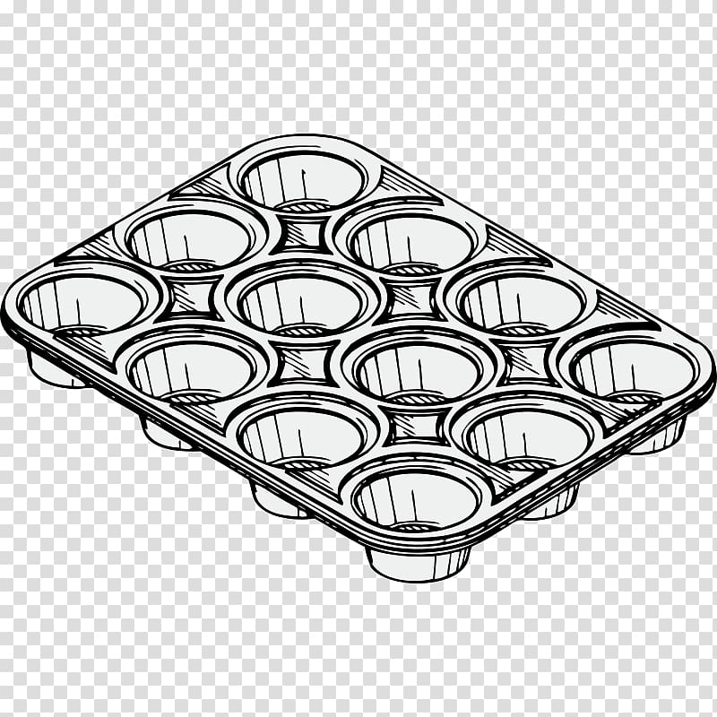 Muffin tin Cupcake Pancake , Tin transparent background PNG clipart