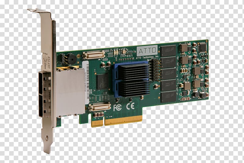 Graphics Cards & Video Adapters Serial Attached SCSI Serial ATA PCI Express ATTO Technology, others transparent background PNG clipart