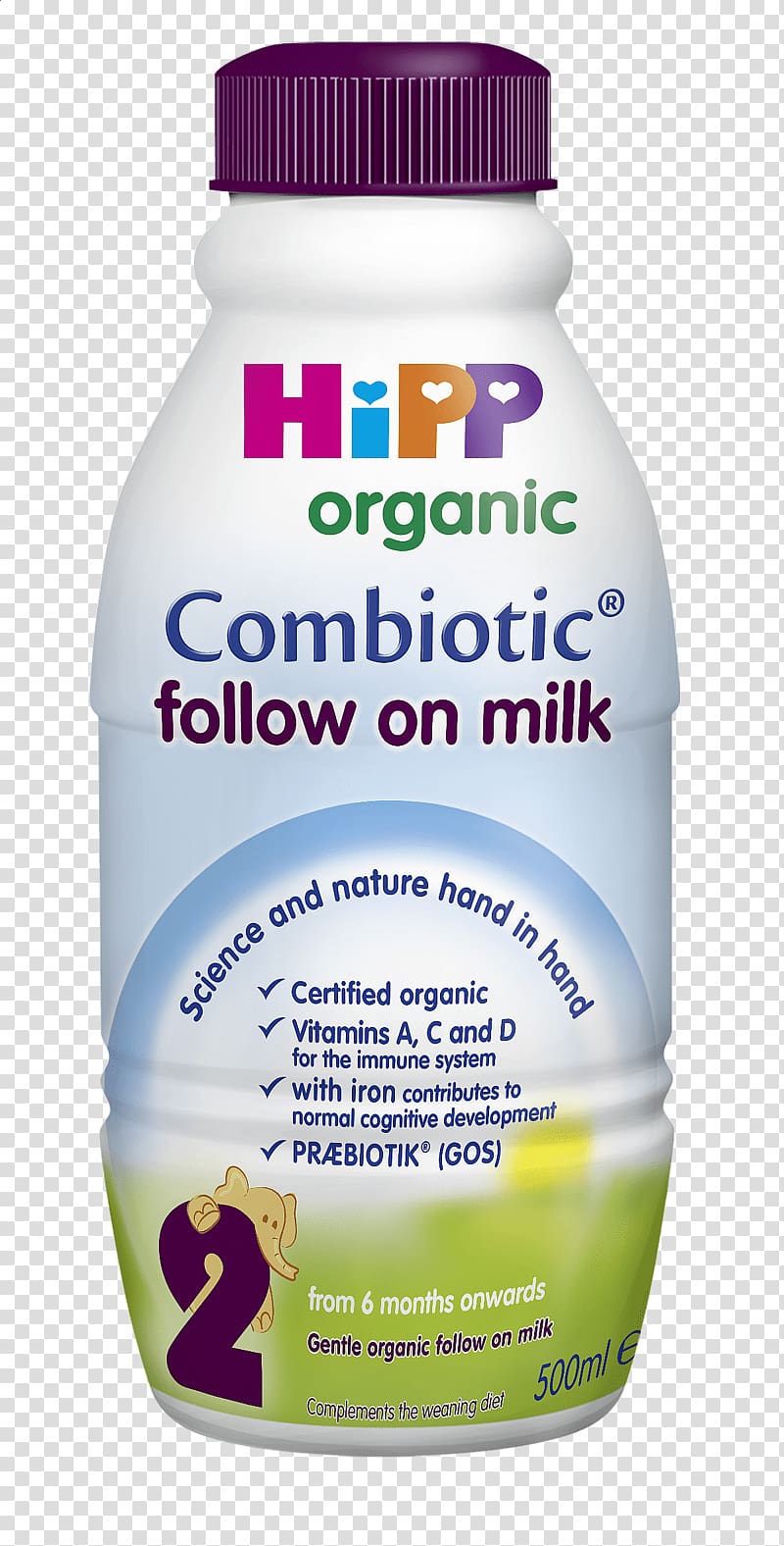 Organic milk Organic food Drink HiPP, milk transparent background PNG clipart