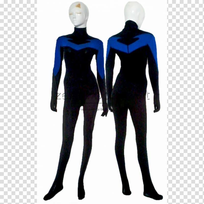 Spandex Nightwing Catsuit Costume Zentai, nightwing transparent background PNG clipart