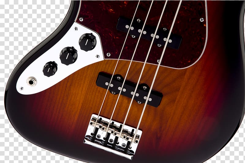 Bass guitar Acoustic-electric guitar Fender American Standard Jazz Bass, Bass Guitar transparent background PNG clipart