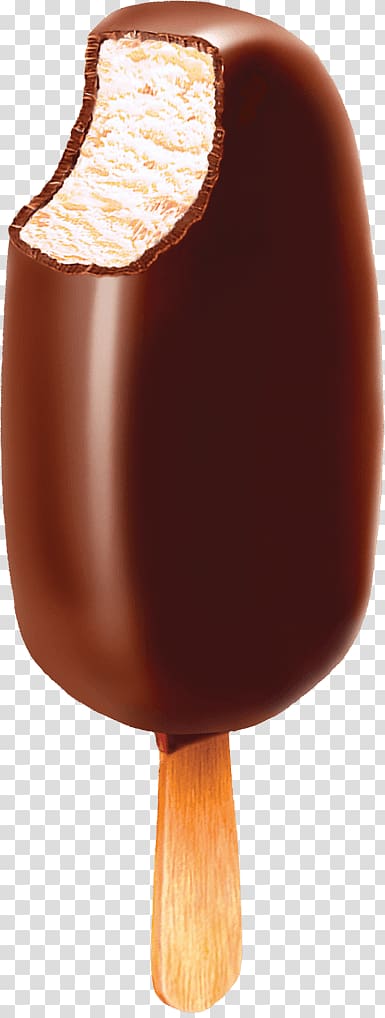 bitten chocolate popsicle, Magnum Chocolate Ice Cream transparent background PNG clipart