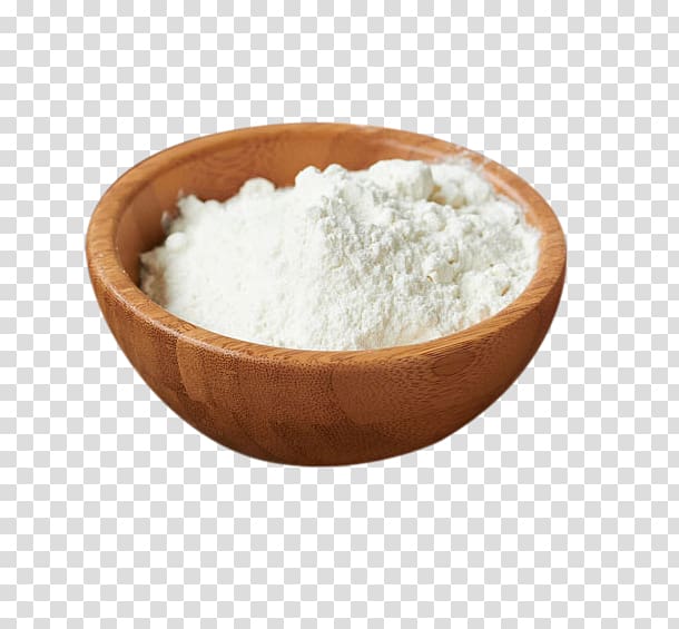Wheat flour Cornmeal Maize, A bowl of flour transparent background PNG clipart