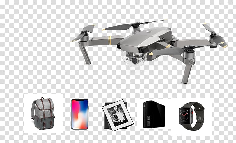 Mavic Pro DJI Quadcopter Unmanned aerial vehicle Phantom, seagate backup plus hub transparent background PNG clipart