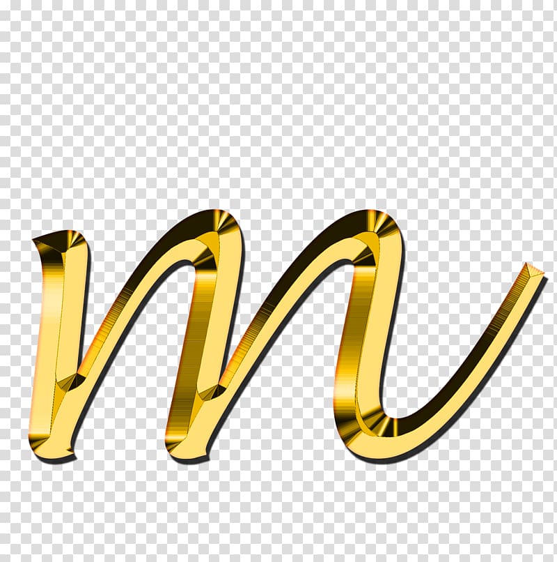 gold letter m illustration, Letter M Alphabet, Gold letters transparent background PNG clipart