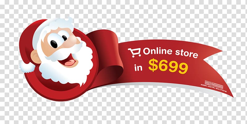 Santa Claus Ribbon Illustration Christmas Day, holiday special offer transparent background PNG clipart