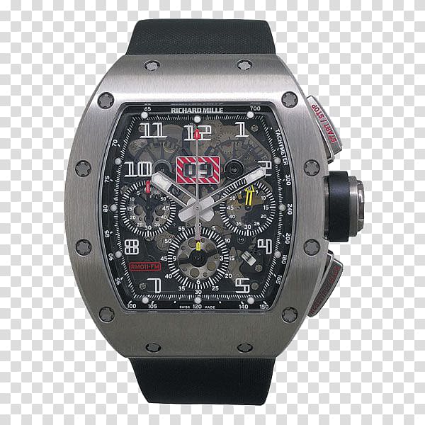 Watch Richard Mille Flyback chronograph Brand Rolex Daytona, watch transparent background PNG clipart