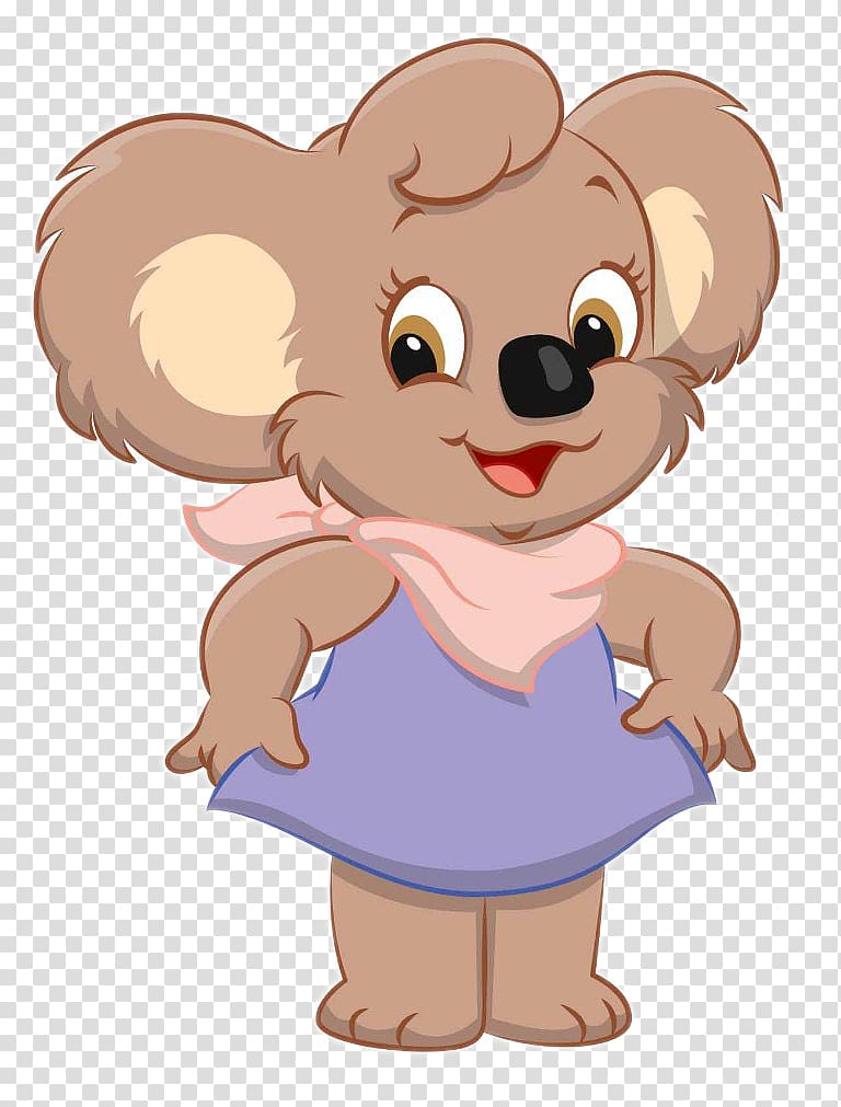 Blinky Bill Koala Teddy bear Girl, koala transparent background PNG clipart