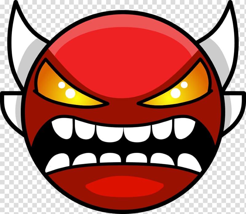 Geometry Dash Demon Face, demon transparent background PNG clipart