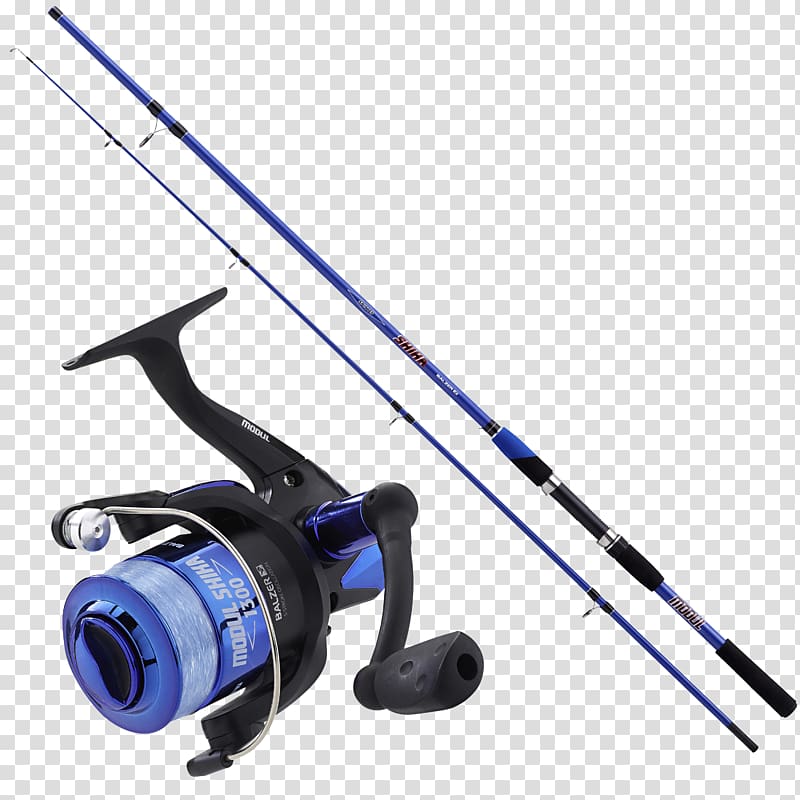 Fishing Rods Northern pike Fishing Reels Blue Angling, Spin Fishing transparent background PNG clipart