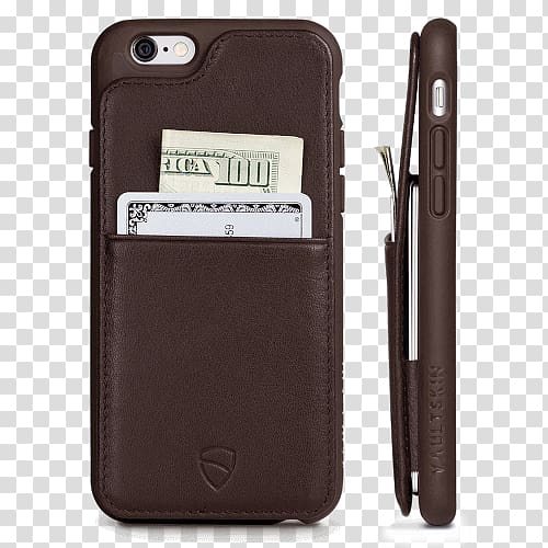 iPhone 4 Mobile Phone Accessories iPhone 6 Plus Apple Wallet Smartphone, iphone 6 wallet brown transparent background PNG clipart