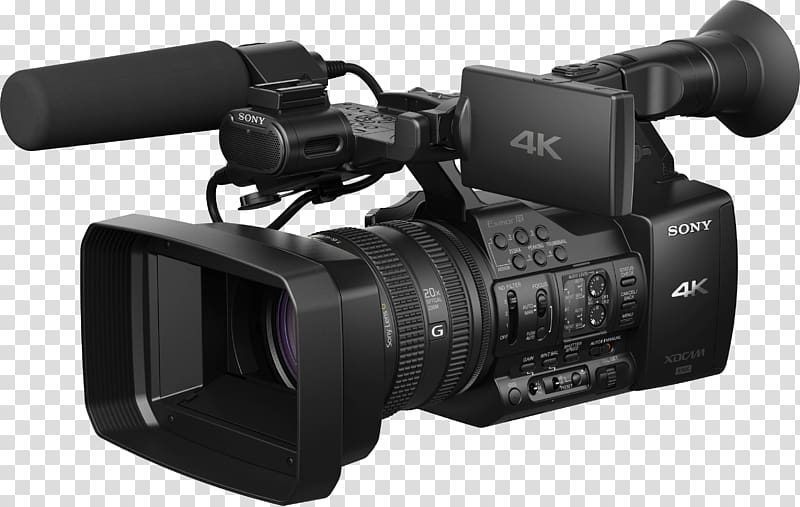 black 4k camcorder transparent background PNG clipart