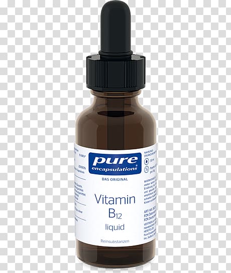 Dietary supplement Nutrient Vitamin B-12 Pure Encapsulations B12 Liquid, Vitamin b12 transparent background PNG clipart