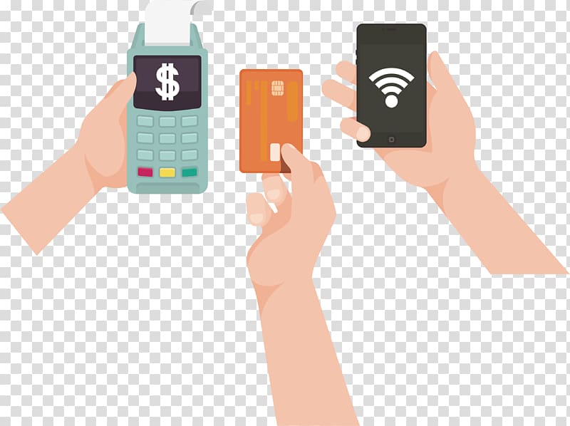 Smartphone Payment Credit card Mobile phone, Mobile phone credit card transparent background PNG clipart