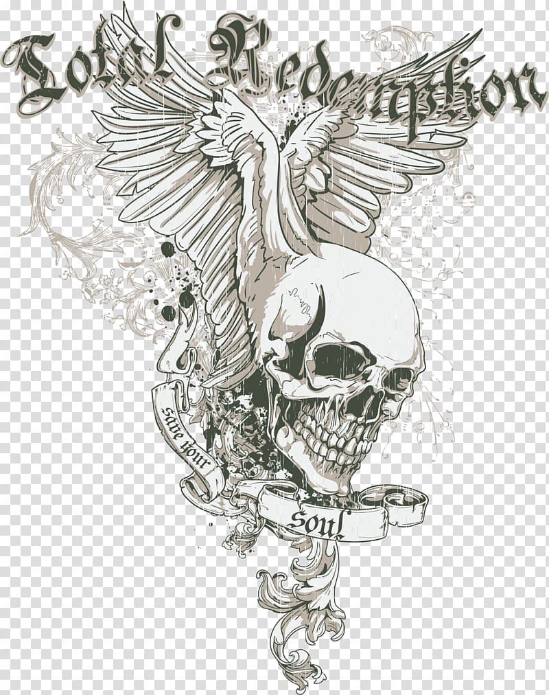 Total Redemption skull illustration, Visual arts Drawing Illustration, Smiling Skull transparent background PNG clipart