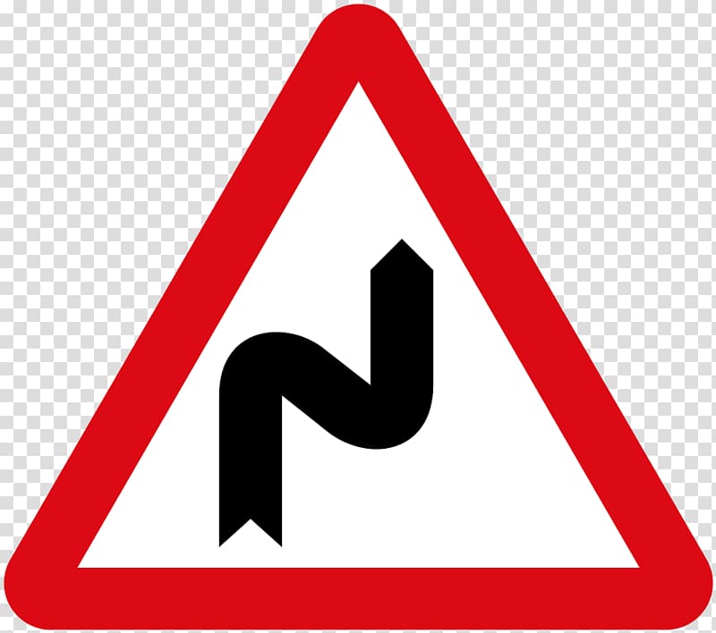 Levha Traffic sign Road Bourbaki dangerous bend symbol, 1 vs 1 transparent background PNG clipart
