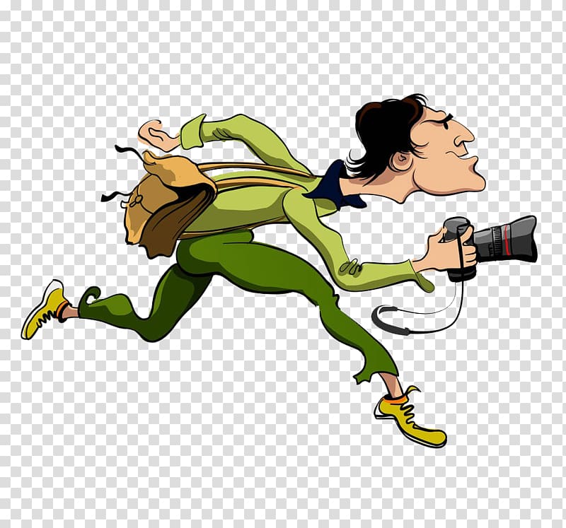 holding the camera running people transparent background PNG clipart