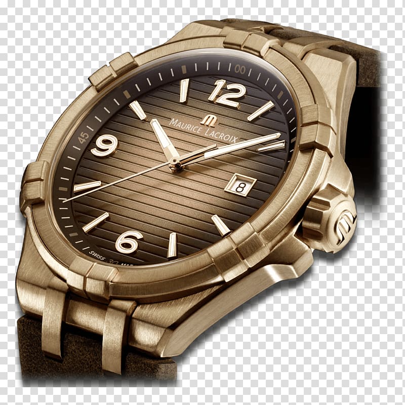 Watch Maurice Lacroix Baselworld Strap Leather, watch transparent background PNG clipart
