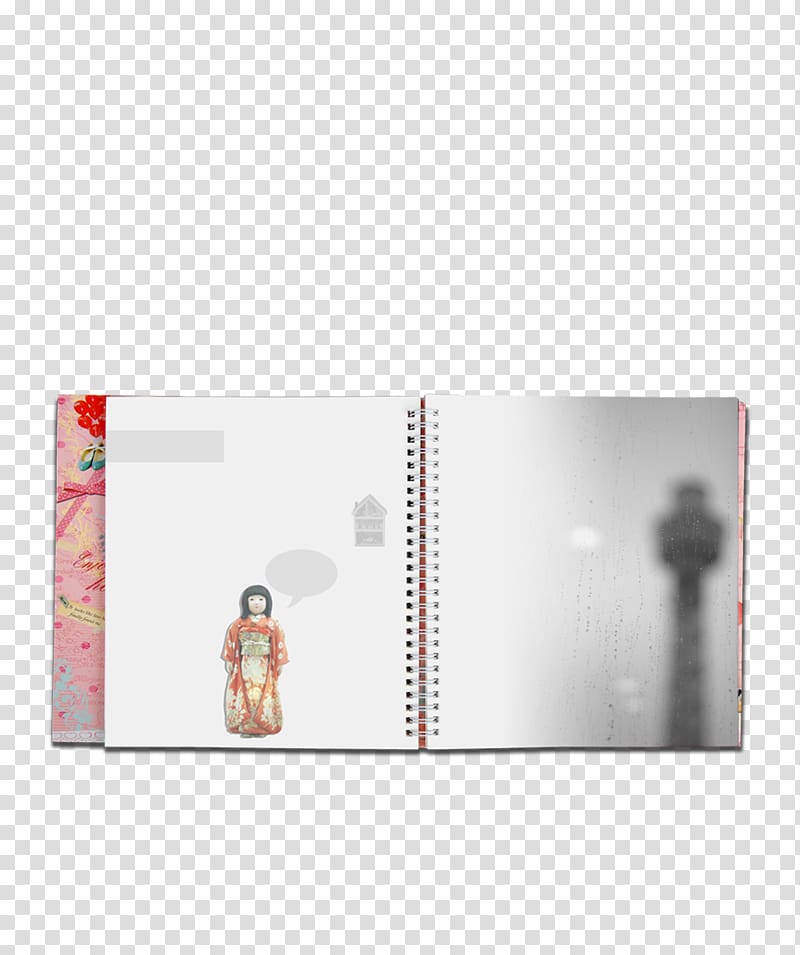 Paper Geisha, notebook transparent background PNG clipart