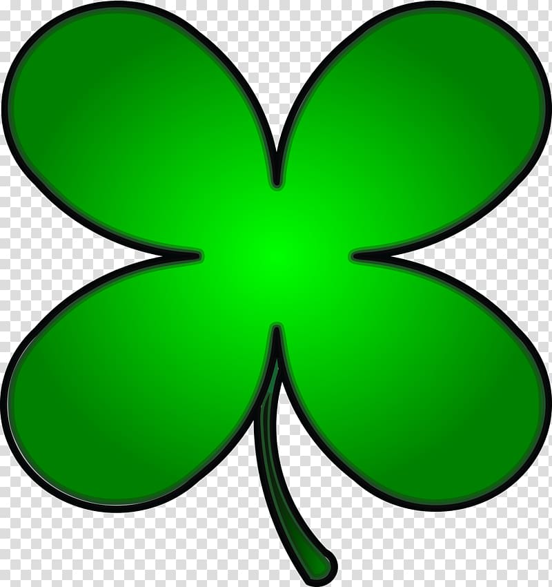 Four-leaf clover Shamrock Saint Patrick\'s Day , leprechaun hat transparent background PNG clipart