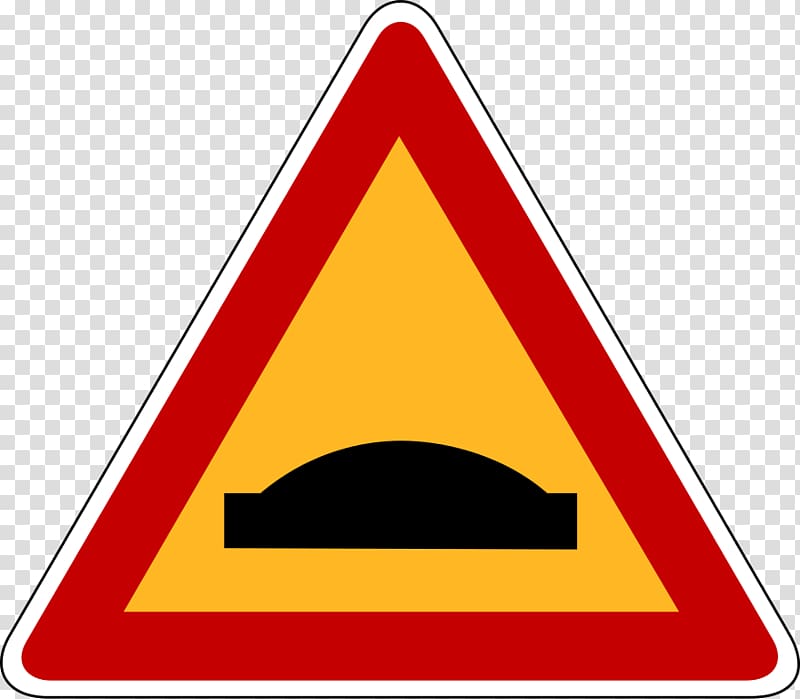 Traffic sign Road traffic safety Speed bump, road transparent background PNG clipart