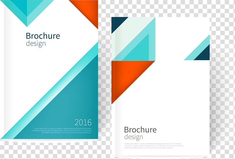 2016 Brochure design collage, Euclidean Brochure Page layout, album cover design transparent background PNG clipart