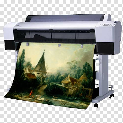 Wide-format printer Epson Printing Flatbed digital printer, printer transparent background PNG clipart