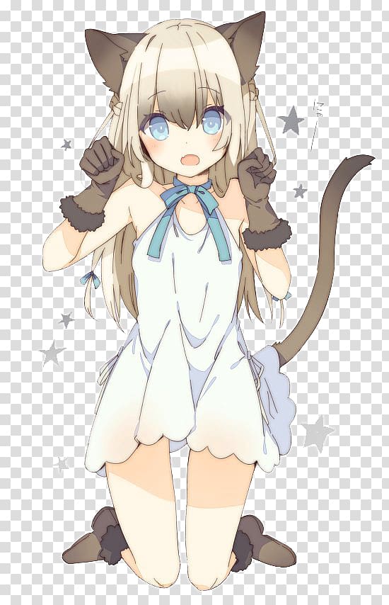 Catgirl Anime Lolicon Drawing Manga, Anime transparent background PNG clipart