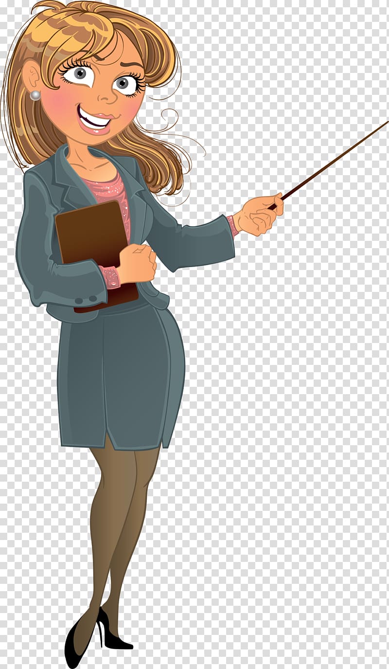 Teacher Cartoon, kiss transparent background PNG clipart